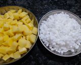 A picture of step 1 of Sabudana Khichdi.