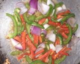 A picture of step 3 of Gobhi Munchorian with Zeera Rice.
