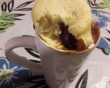 Foto del paso 4 de la receta: Mug Cake Vainilla con Corazón de Dulce de Leche y Chocolate..🙄