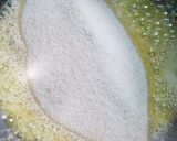 A picture of step 3 of Mango Kesari / mango sheera.