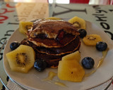 Foto del paso 3 de la receta: Tortitas de Avena y limón 🍋 rellena de arándanos