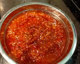 A picture of step 5 of Spicy chili shrimp paste(sambal terasi) Indonesia style.