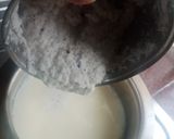 A picture of step 3 of Coconut Rose Phirni.
