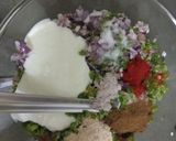 A picture of step 2 of Oats Chilla.