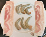 Foto del paso 2 de la receta: Brocheta de Langostinos y Bacon con vinagreta de limón