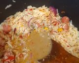 A picture of step 4 of Sausage rice.