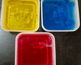A picture of step 1 of Broken Glass Jelly Pudding.