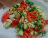 A picture of step 6 of Fresh Arabic Cucumber Tomato Salad.