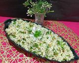 A picture of step 4 of Herbed Spring Onion Fried Rice.
