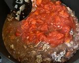 A picture of step 3 of Spaghetti Bolognese 🍝.