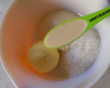 A picture of step 1 of Coconut Cookies.
