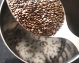 A picture of step 1 of Chia Ginger Lemonade.