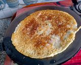 A picture of step 3 of Instant Rava uttapam (Suji uttapam).