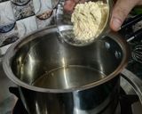 A picture of step 1 of Chickpea Sheera.