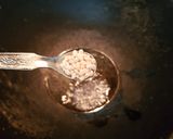 A picture of step 1 of Beans Poriyal stir fry.