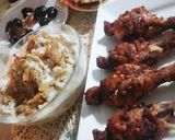 A picture of step 3 of Achari Drumstick 🍗.