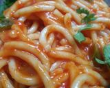 A picture of step 7 of Spicy Chilli Spaghetti (Jain and Regular).