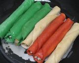 A picture of step 6 of Mexican Flautas.
