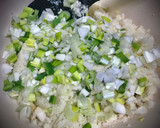 Foto del paso 14 de la receta: Coliflor: cous cous falso con manzana y zanahorias, base de pizza & tortitas con queso fresco