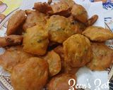 A picture of step 3 of Aloo Pakoras with Methi.