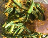 A picture of step 4 of Kurkuri Bhindi Fry/ Deep Fried Crunchy Okra slices.