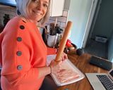 A picture of step 5 of Pioneer woman meatloaf.