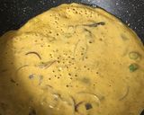 A picture of step 1 of Besan cheela.