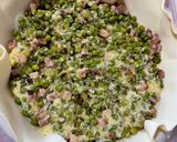 Foto del passaggio 4 della ricetta #648 Torta salata con piselli e pancetta 🫛🥓🥚🧀