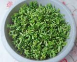 Hình bước làm 1 của món Canh HOA THIÊN LÝ nấu cua đồng