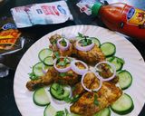 A picture of step 4 of Chicken tikka.