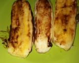 Foto langkah ke 4 dari resep Pisang panggang with toping susu keju coklat(sukeco).