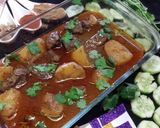 A picture of step 6 of Dehli Aloo ghosht.