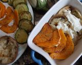Foto del paso 3 de la receta Gratén de berenjena blanca, calabaza y calabacín al orégano