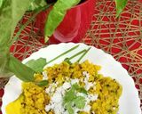 A picture of step 4 of Bhutte ka kees Indore Special.