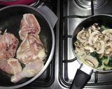 Foto del paso 1 de la receta: Pollo al champiñón 🍄♡