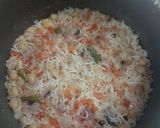 A picture of step 2 of Chana pulao.