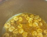 A picture of step 3 of Prawn biriyani/shrimp biriyani.