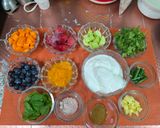 A picture of step 1 of Colourful Chaas (Buttermilk).