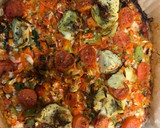 Foto del paso 7 de la receta: Pizza vegetal con base de coliflor en Airfryer Cosori