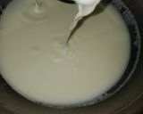 A picture of step 1 of Motichur Custard kulfi.