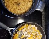 Foto del paso 3 de la receta: Fideos con calabaza, pollo y pavo