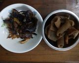 A picture of step 1 of Ugu and okazi soup.