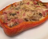 A picture of step 6 of Carbonara-Style Stuffed Peppers.
