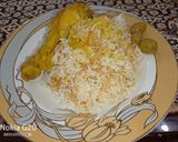عکس مرحله 1 از دستور رشته پلو+ مرغ