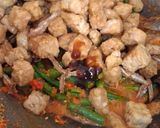 Foto langkah ke 8 dari resep Sambal kacang panjang, tempe, dan ikan teri.