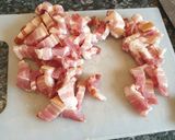 Une image de l'étape 1 de Pâtes carbonara.