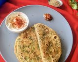 A picture of step 3 of Ajwain Coriander Paratha.
