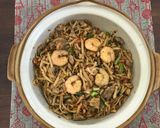 Foto langkah ke 6 dari resep Cage free chicken noodles stir fry / mie goreng ayam kampung.