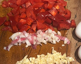 Foto del paso 1 de la receta: Omelette de jamón y morrón