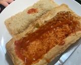 Foto del paso 1 de la receta: Pan relleno de taquitos de jamón y quesos